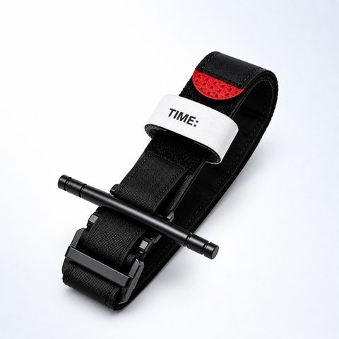 Жгут тактичний 75 см з фіксатором та кліпсою TIME для аптечки та першої допомоги 122342342342 фото